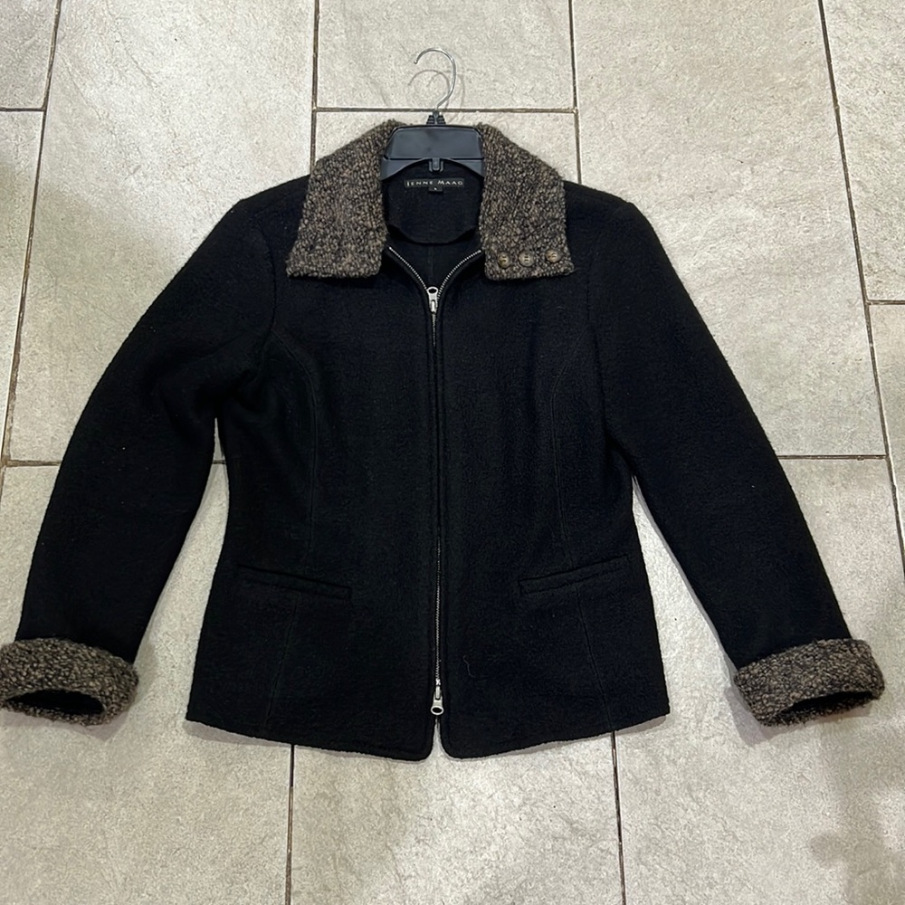 Jenne maac tweet zip up sweater